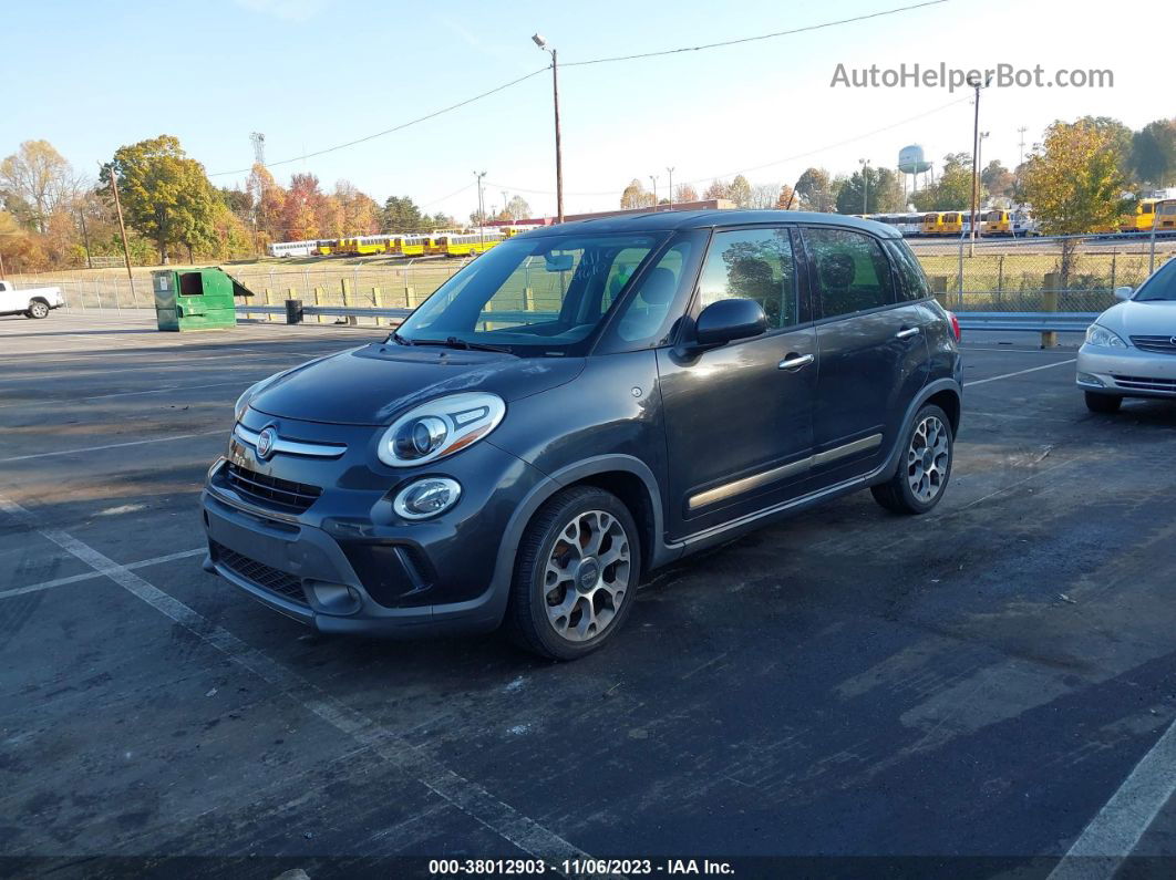 2014 Fiat 500l Trekking Gray vin: ZFBCFADH0EZ014388