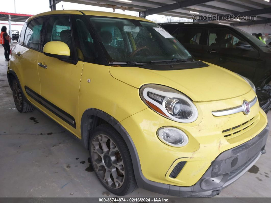 2014 Fiat 500l Trekking Yellow vin: ZFBCFADH0EZ015766