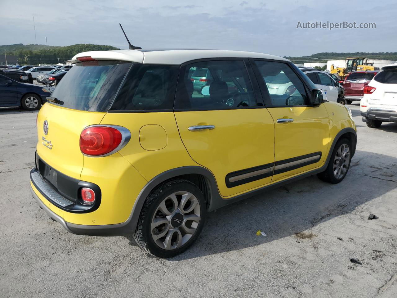 2014 Fiat 500l Trekking Желтый vin: ZFBCFADH0EZ029344