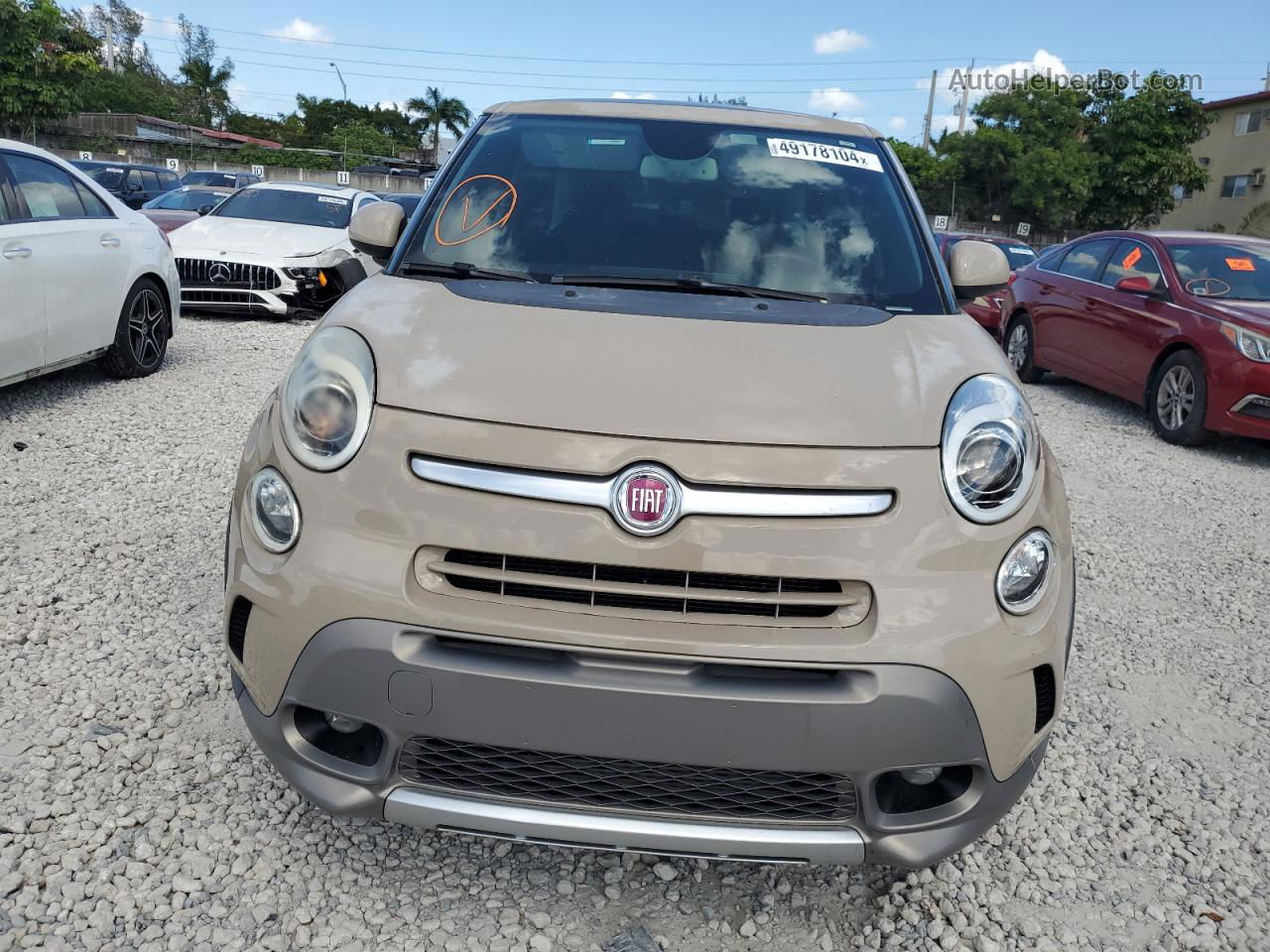 2014 Fiat 500l Trekking Tan vin: ZFBCFADH1EZ009443