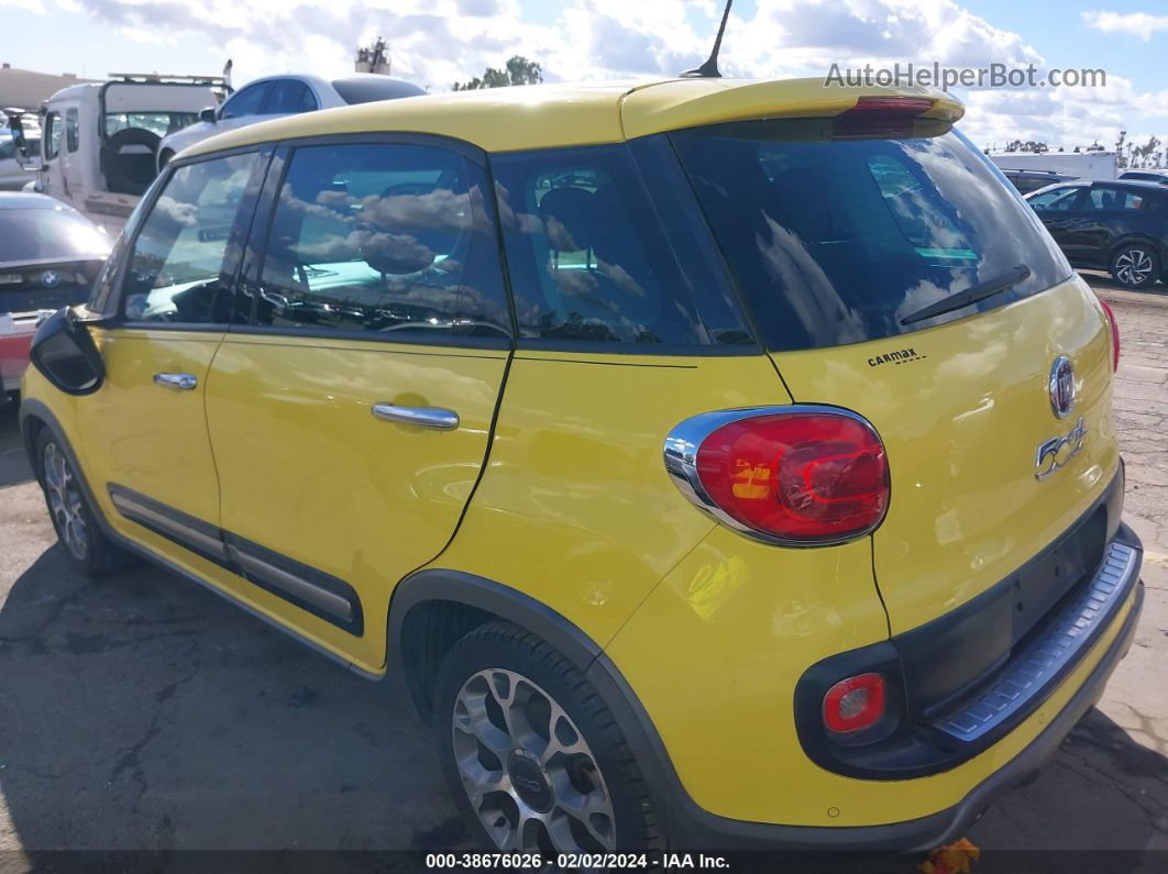 2014 Fiat 500l Trekking Yellow vin: ZFBCFADH1EZ011127