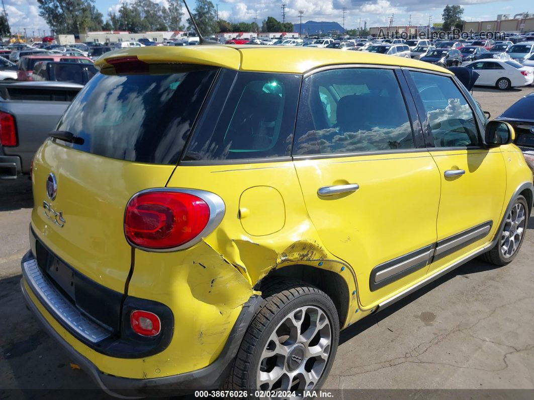 2014 Fiat 500l Trekking Yellow vin: ZFBCFADH1EZ011127