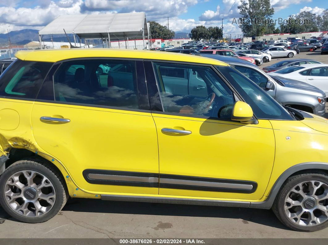 2014 Fiat 500l Trekking Yellow vin: ZFBCFADH1EZ011127