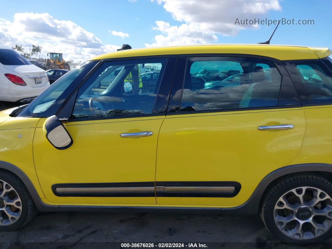 2014 Fiat 500l Trekking Yellow vin: ZFBCFADH1EZ011127