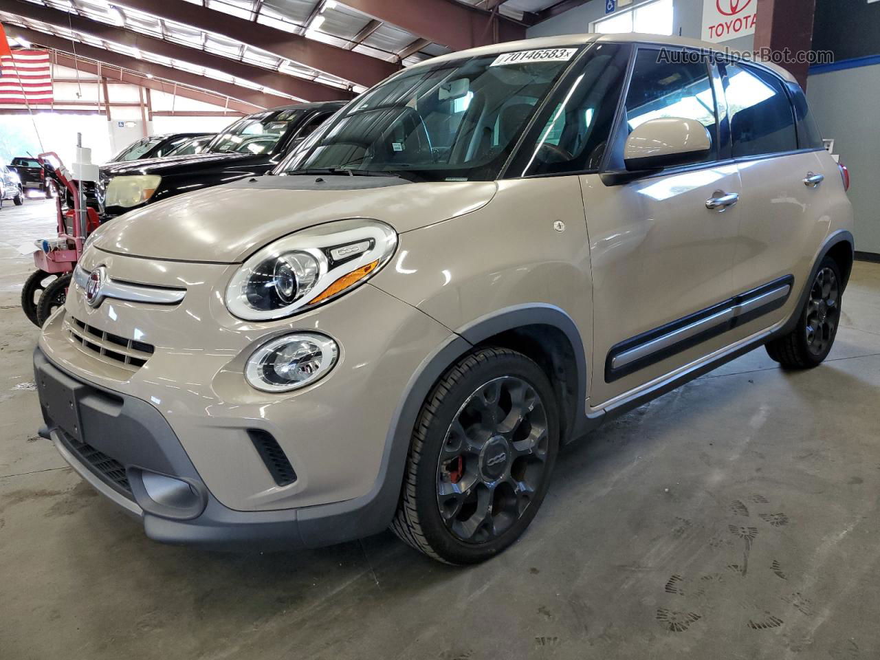 2014 Fiat 500l Trekking Желто-коричневый vin: ZFBCFADH1EZ018949