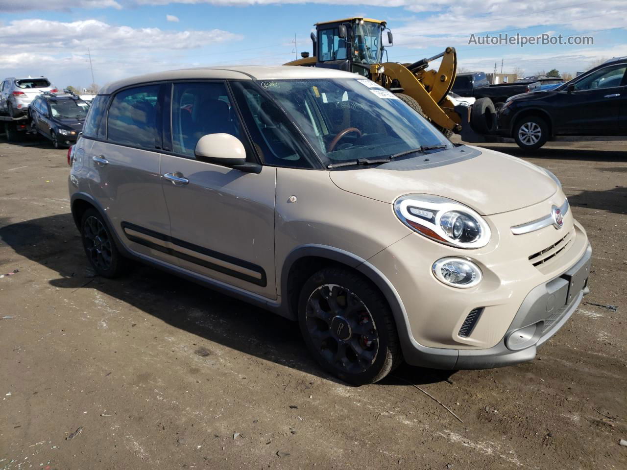 2014 Fiat 500l Trekking Beige vin: ZFBCFADH1EZ018949