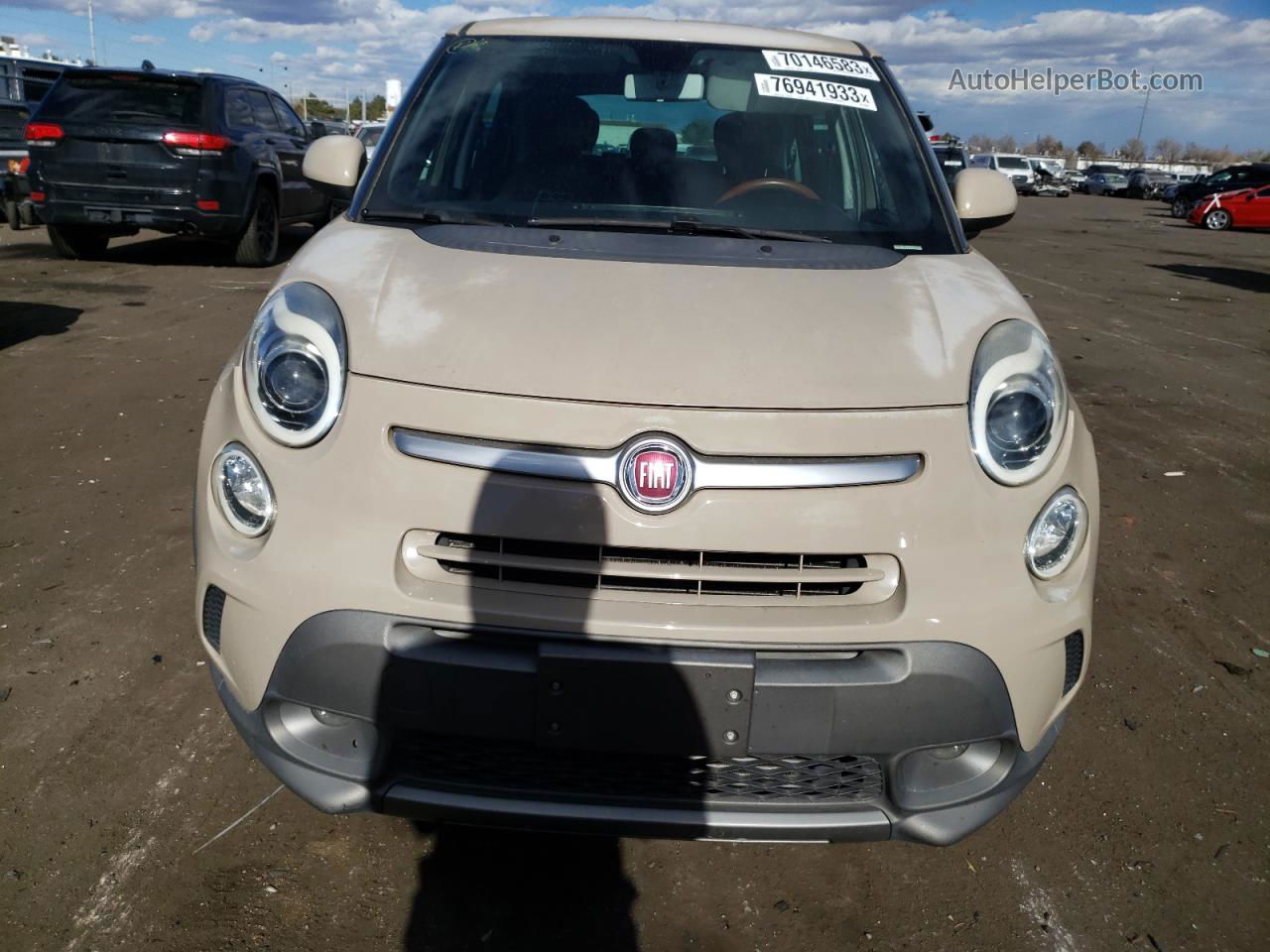 2014 Fiat 500l Trekking Beige vin: ZFBCFADH1EZ018949