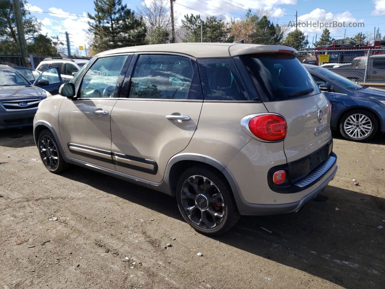 2014 Fiat 500l Trekking Beige vin: ZFBCFADH1EZ018949