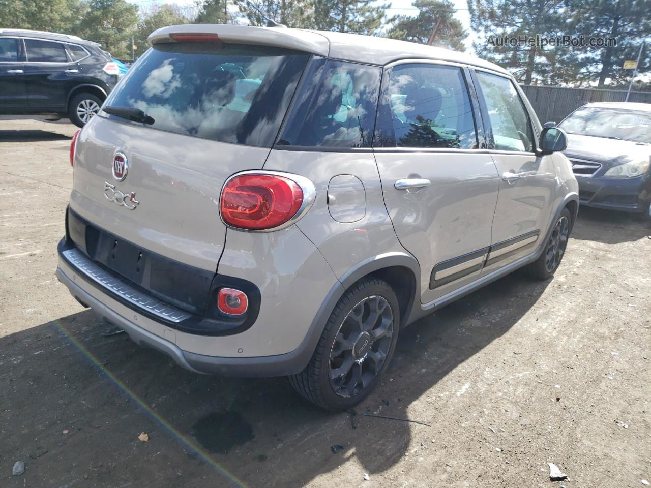 2014 Fiat 500l Trekking Beige vin: ZFBCFADH1EZ018949