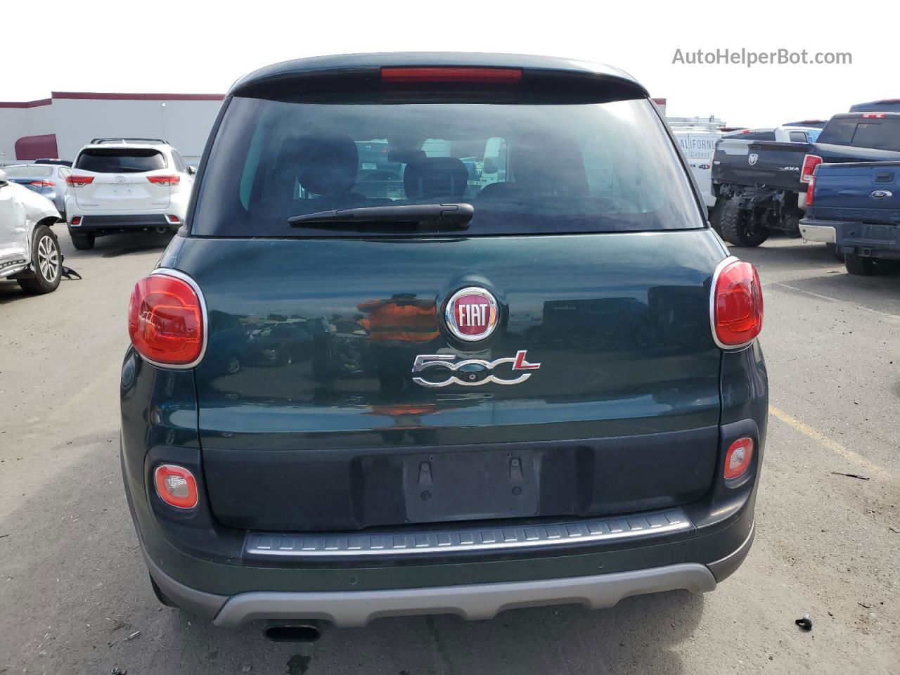 2014 Fiat 500l Trekking Зеленый vin: ZFBCFADH1EZ020295