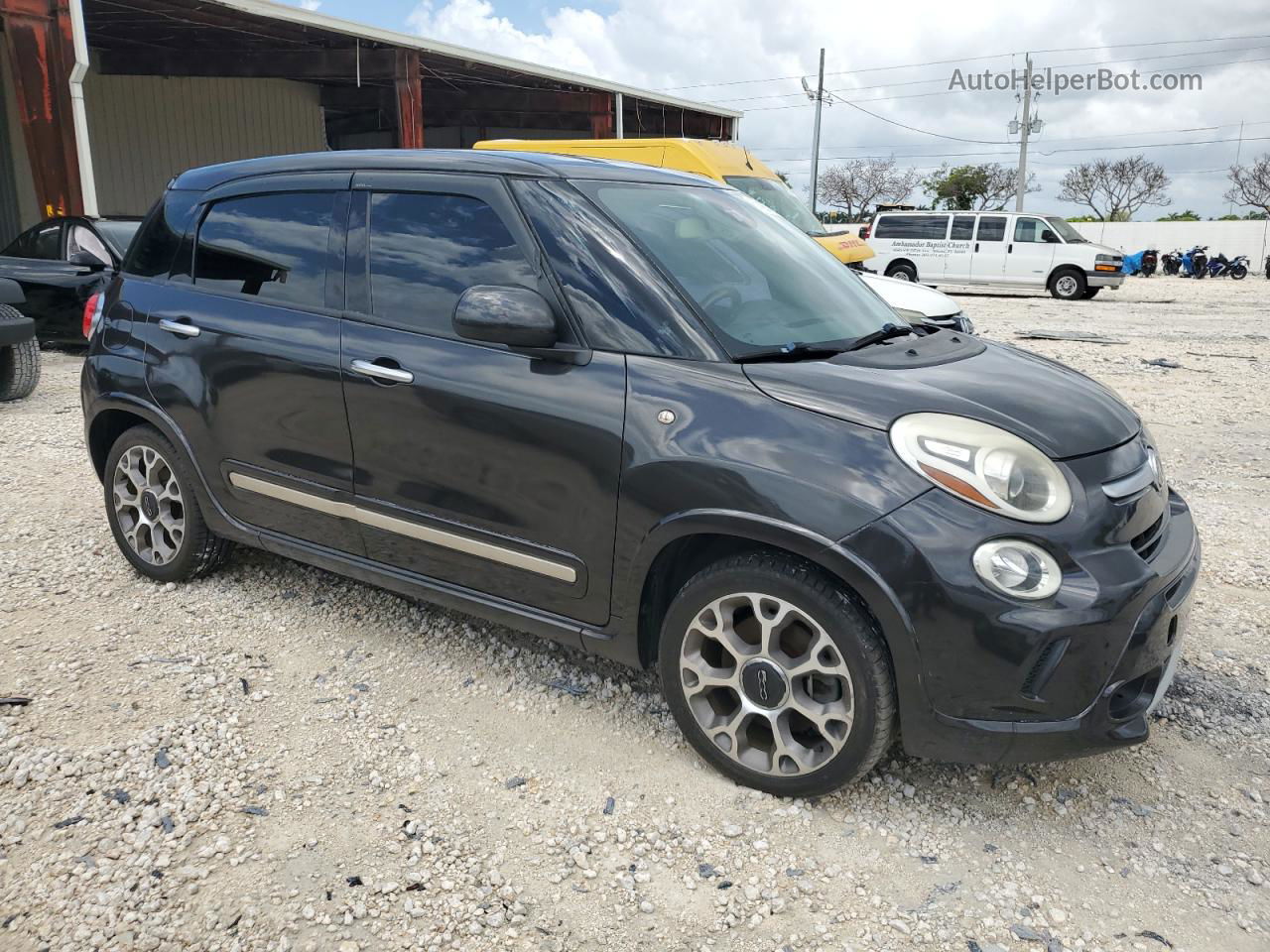 2014 Fiat 500l Trekking Gray vin: ZFBCFADH1EZ021107