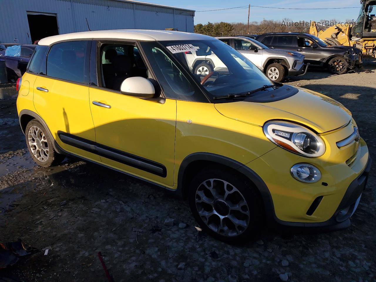 2014 Fiat 500l Trekking Yellow vin: ZFBCFADH2EZ004641