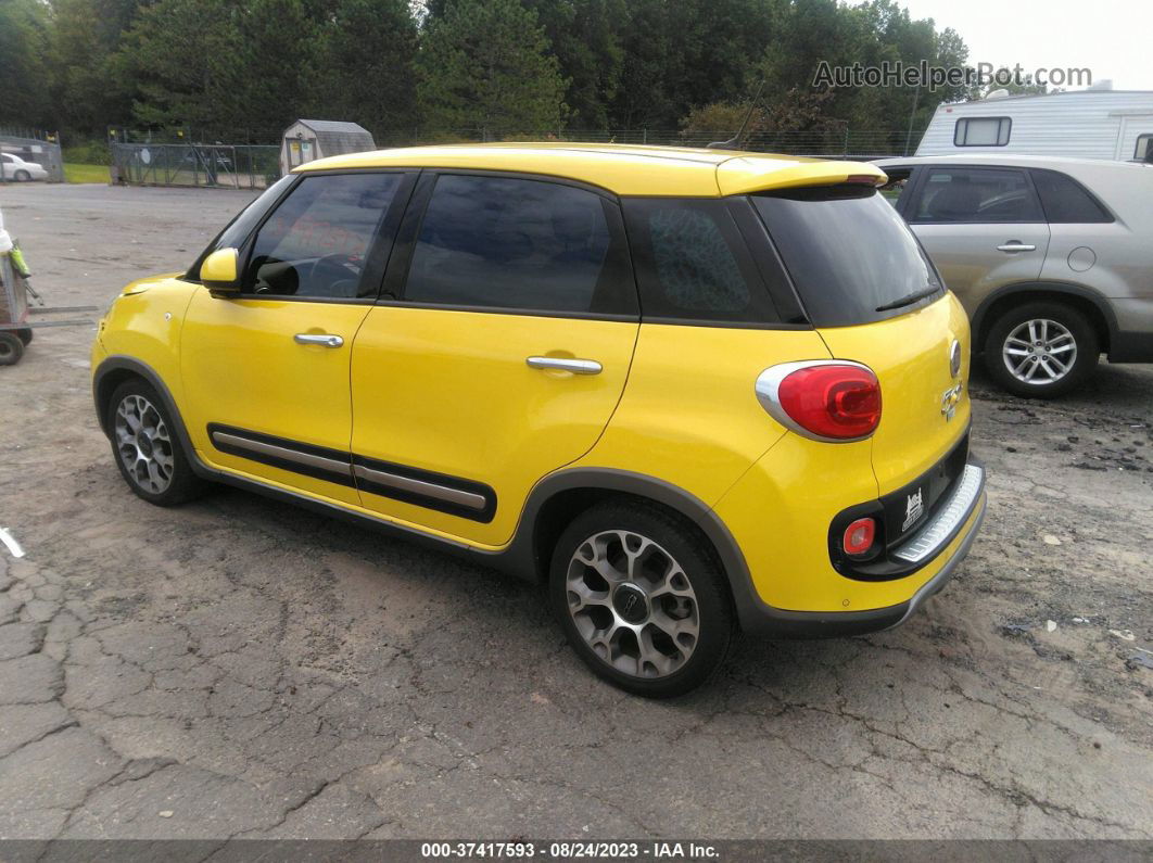 2014 Fiat 500l Trekking Yellow vin: ZFBCFADH2EZ011251