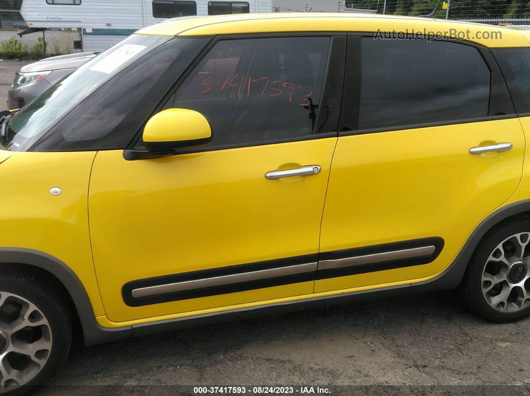 2014 Fiat 500l Trekking Yellow vin: ZFBCFADH2EZ011251