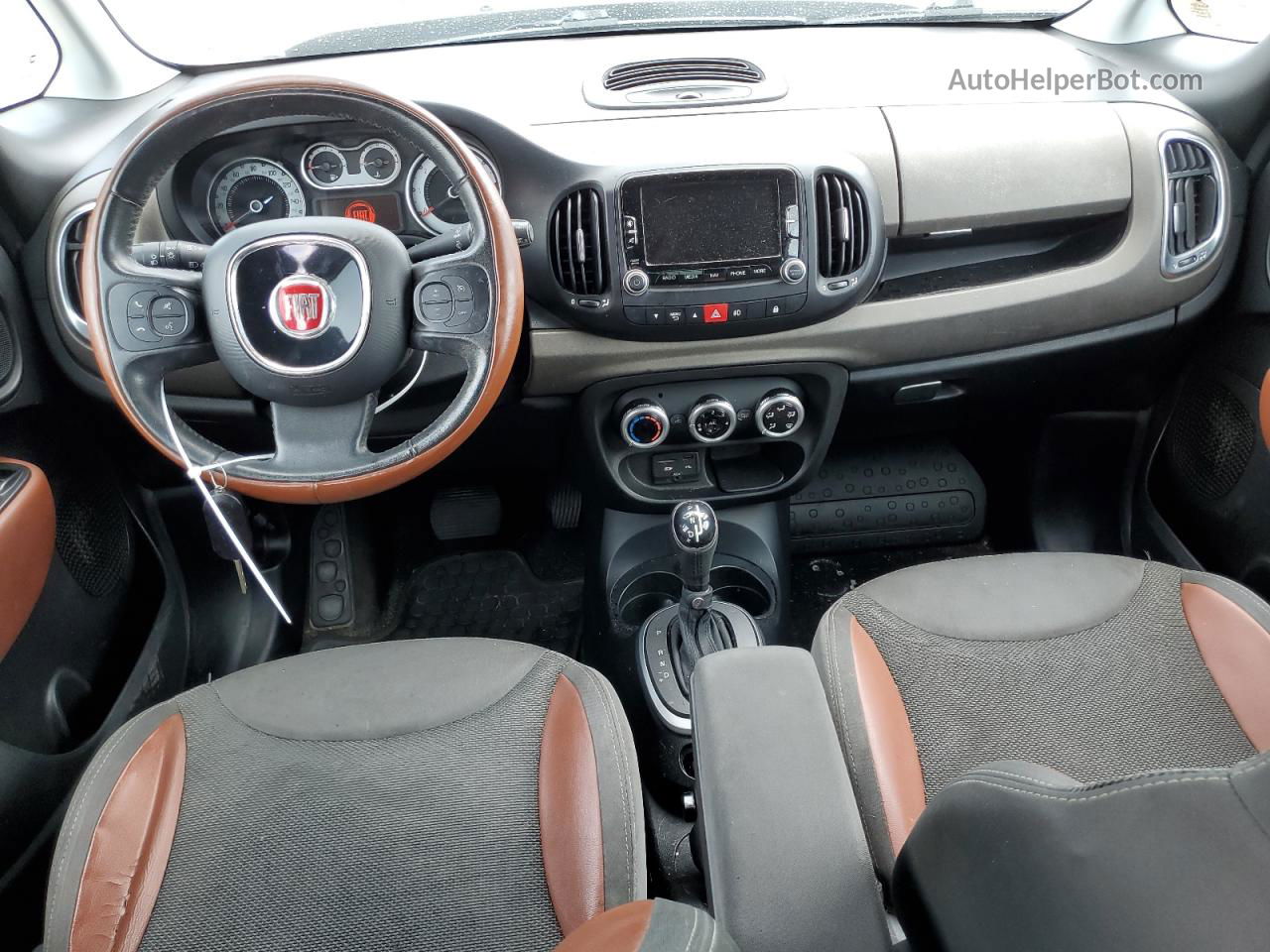 2014 Fiat 500l Trekking Белый vin: ZFBCFADH2EZ016465