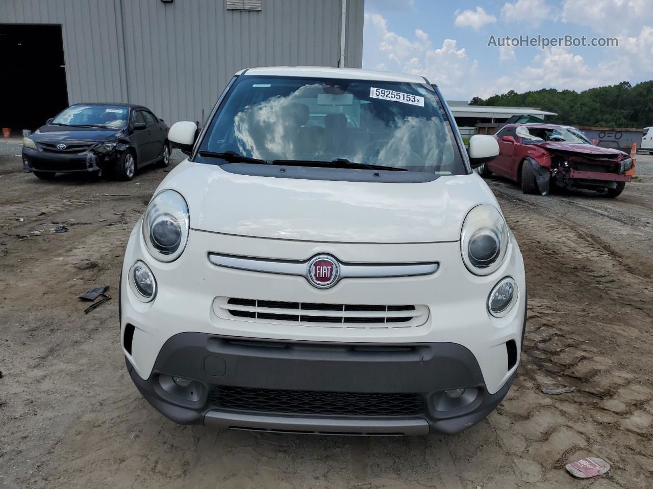 2014 Fiat 500l Trekking Белый vin: ZFBCFADH2EZ016465