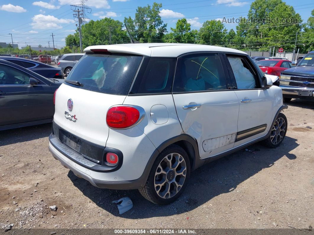 2014 Fiat 500l Trekking White vin: ZFBCFADH3EZ007855