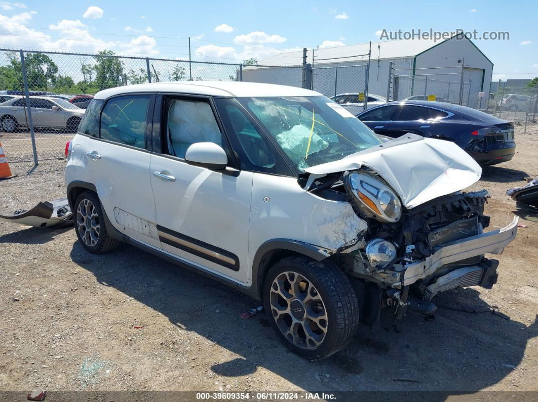 2014 Fiat 500l Trekking White vin: ZFBCFADH3EZ007855