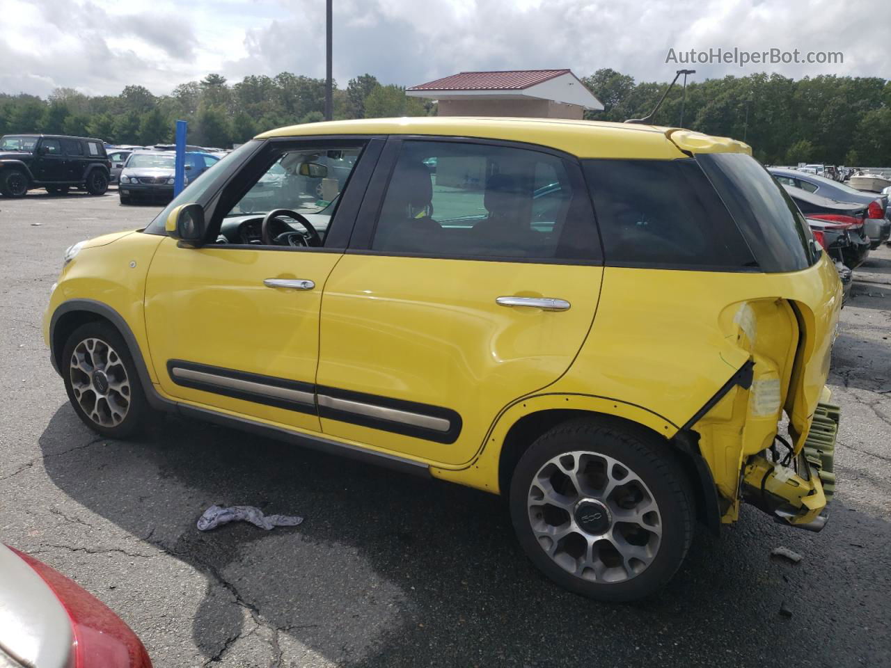 2014 Fiat 500l Trekking Yellow vin: ZFBCFADH3EZ009668