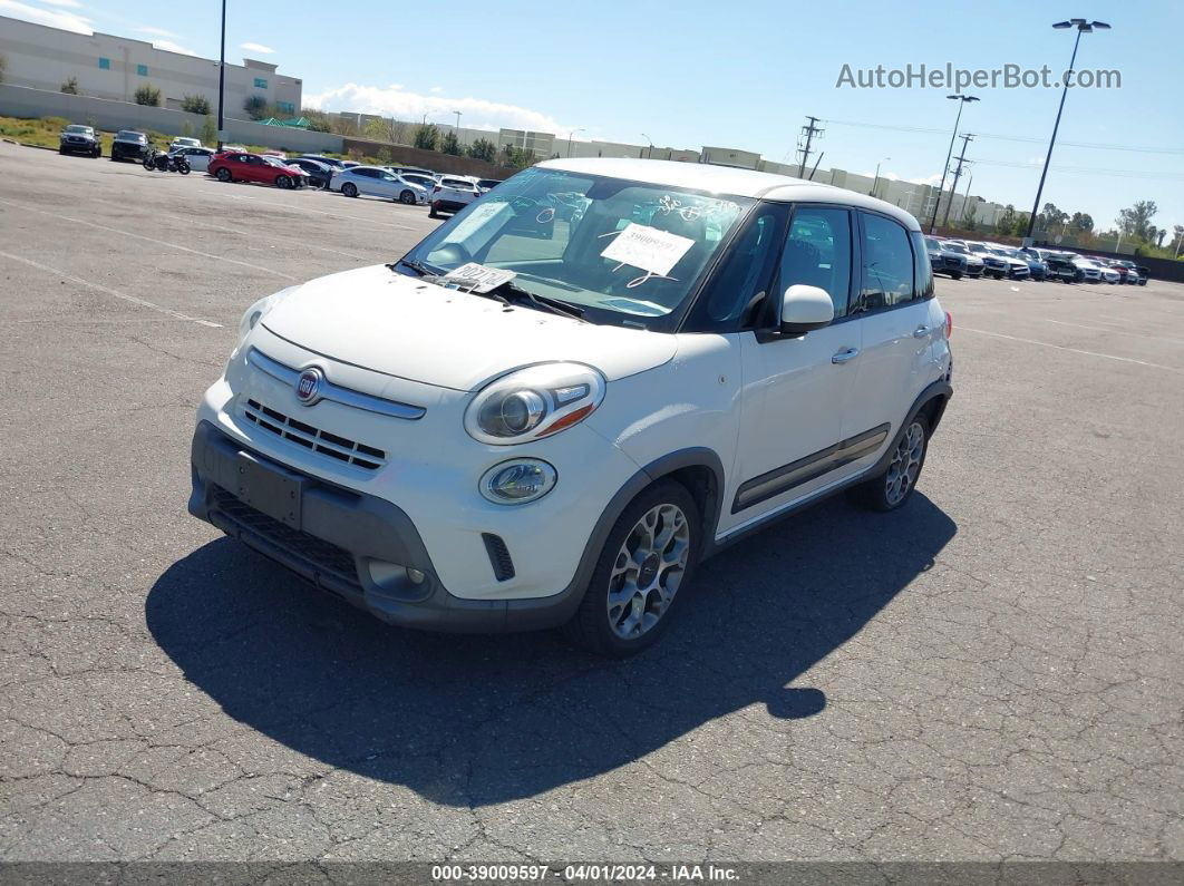 2014 Fiat 500l Trekking White vin: ZFBCFADH3EZ010707