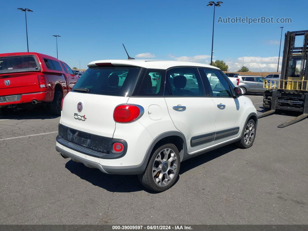 2014 Fiat 500l Trekking White vin: ZFBCFADH3EZ010707