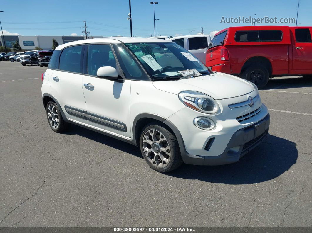 2014 Fiat 500l Trekking White vin: ZFBCFADH3EZ010707