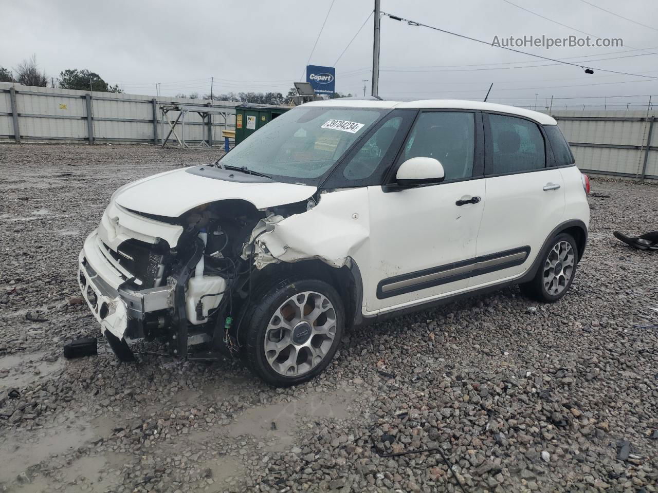 2014 Fiat 500l Trekking White vin: ZFBCFADH3EZ012926