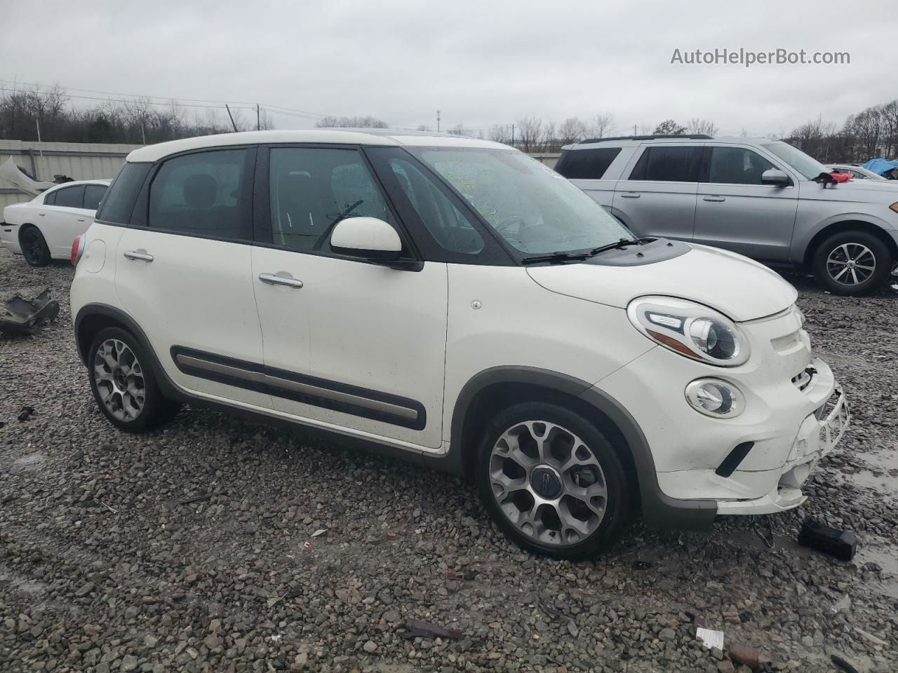 2014 Fiat 500l Trekking White vin: ZFBCFADH3EZ012926