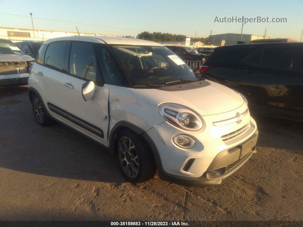 2014 Fiat 500l Trekking White vin: ZFBCFADH3EZ016300