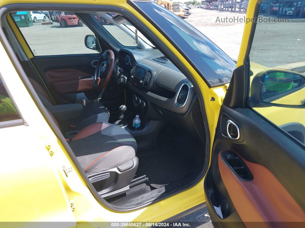 2014 Fiat 500l Trekking Yellow vin: ZFBCFADH3EZ016944