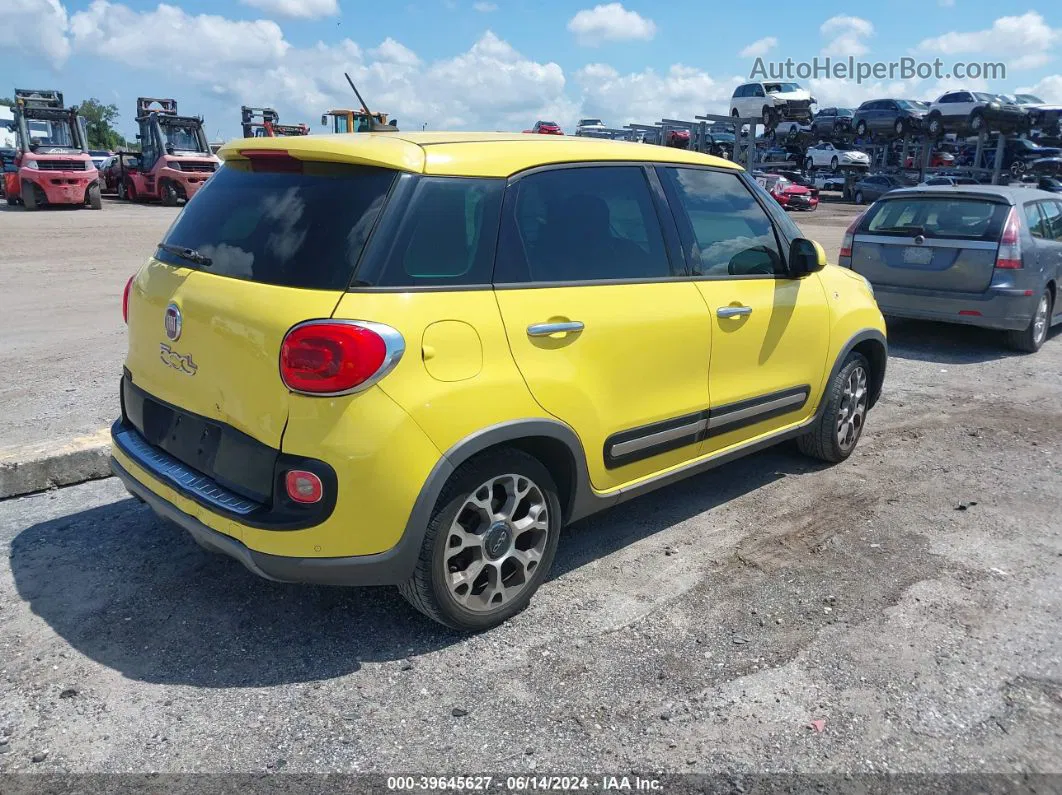 2014 Fiat 500l Trekking Yellow vin: ZFBCFADH3EZ016944