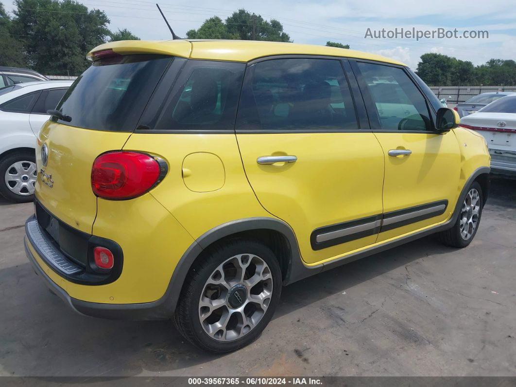 2014 Fiat 500l Trekking Yellow vin: ZFBCFADH4EZ004799