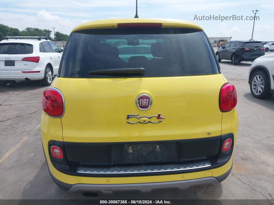 2014 Fiat 500l Trekking Yellow vin: ZFBCFADH4EZ004799