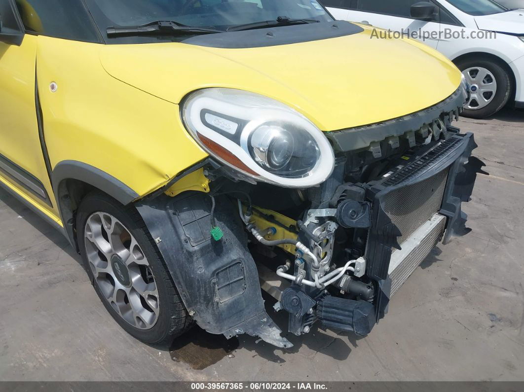 2014 Fiat 500l Trekking Yellow vin: ZFBCFADH4EZ004799