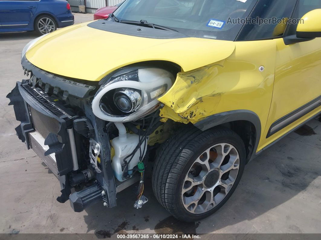 2014 Fiat 500l Trekking Yellow vin: ZFBCFADH4EZ004799