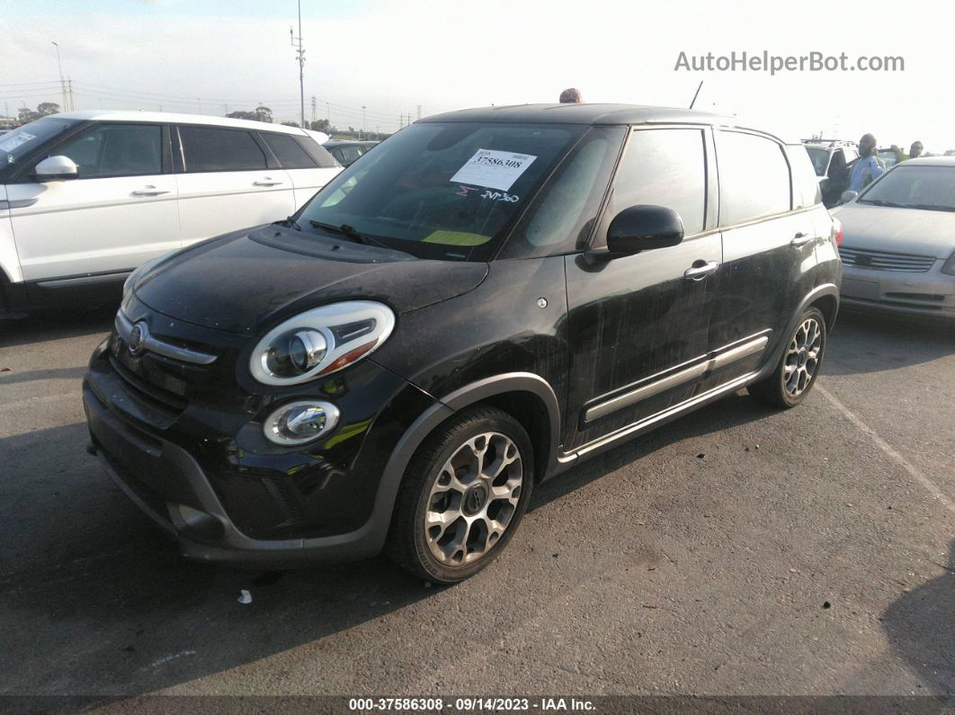 2014 Fiat 500l Trekking Black vin: ZFBCFADH4EZ008691