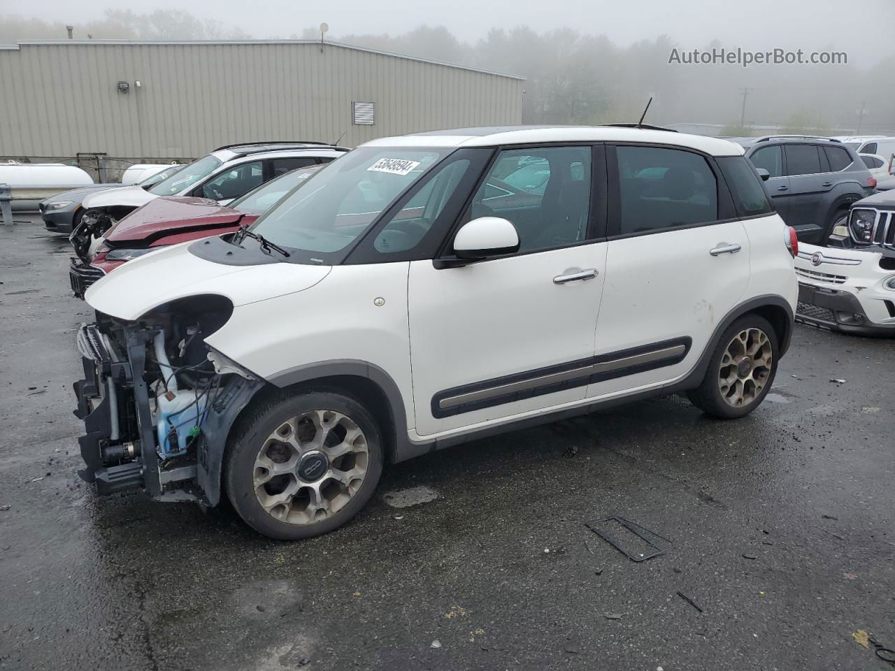 2014 Fiat 500l Trekking White vin: ZFBCFADH4EZ011655