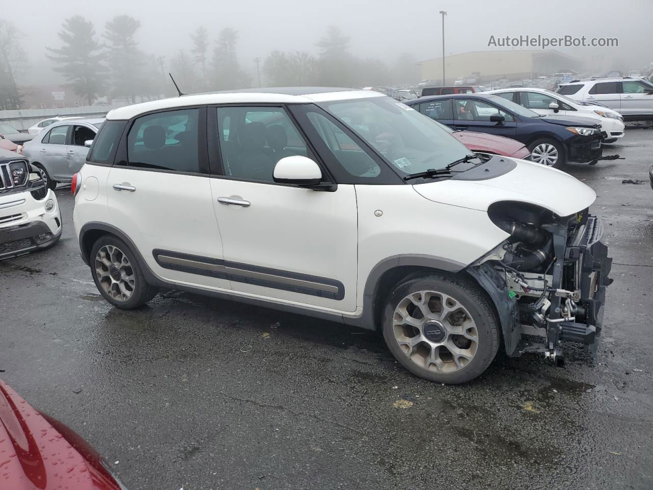 2014 Fiat 500l Trekking White vin: ZFBCFADH4EZ011655