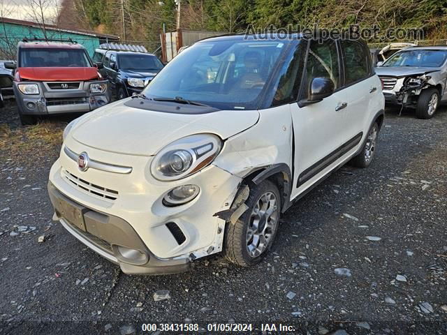 2014 Fiat 500l Trekking White vin: ZFBCFADH4EZ012238