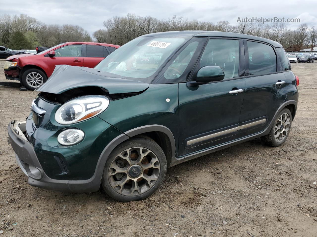 2014 Fiat 500l Trekking Зеленый vin: ZFBCFADH5EZ007890