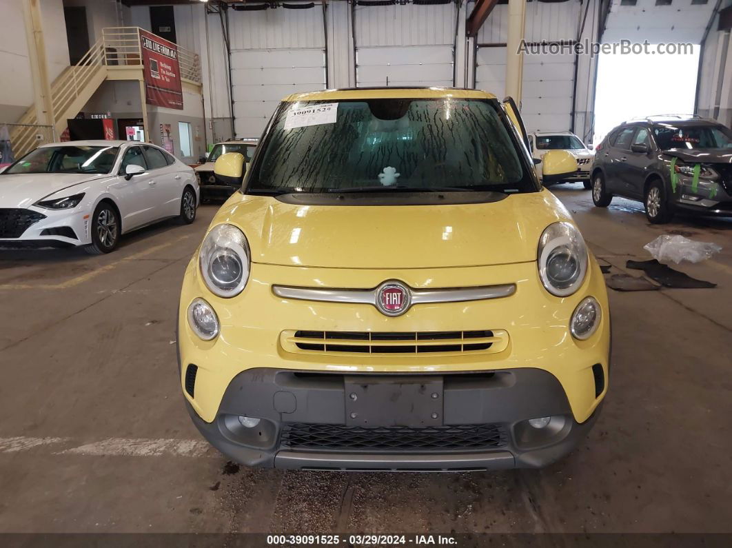 2014 Fiat 500l Trekking Желтый vin: ZFBCFADH5EZ013690