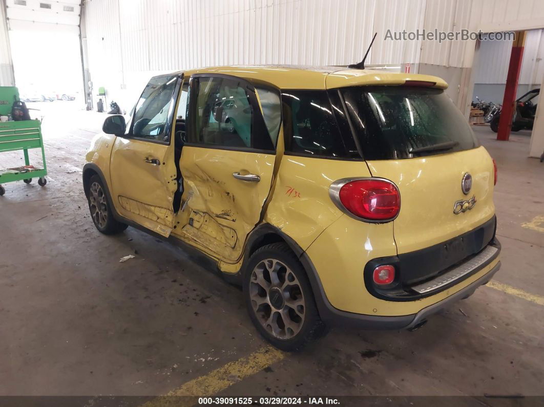 2014 Fiat 500l Trekking Желтый vin: ZFBCFADH5EZ013690