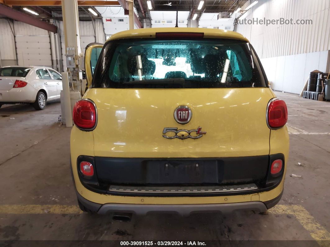 2014 Fiat 500l Trekking Желтый vin: ZFBCFADH5EZ013690