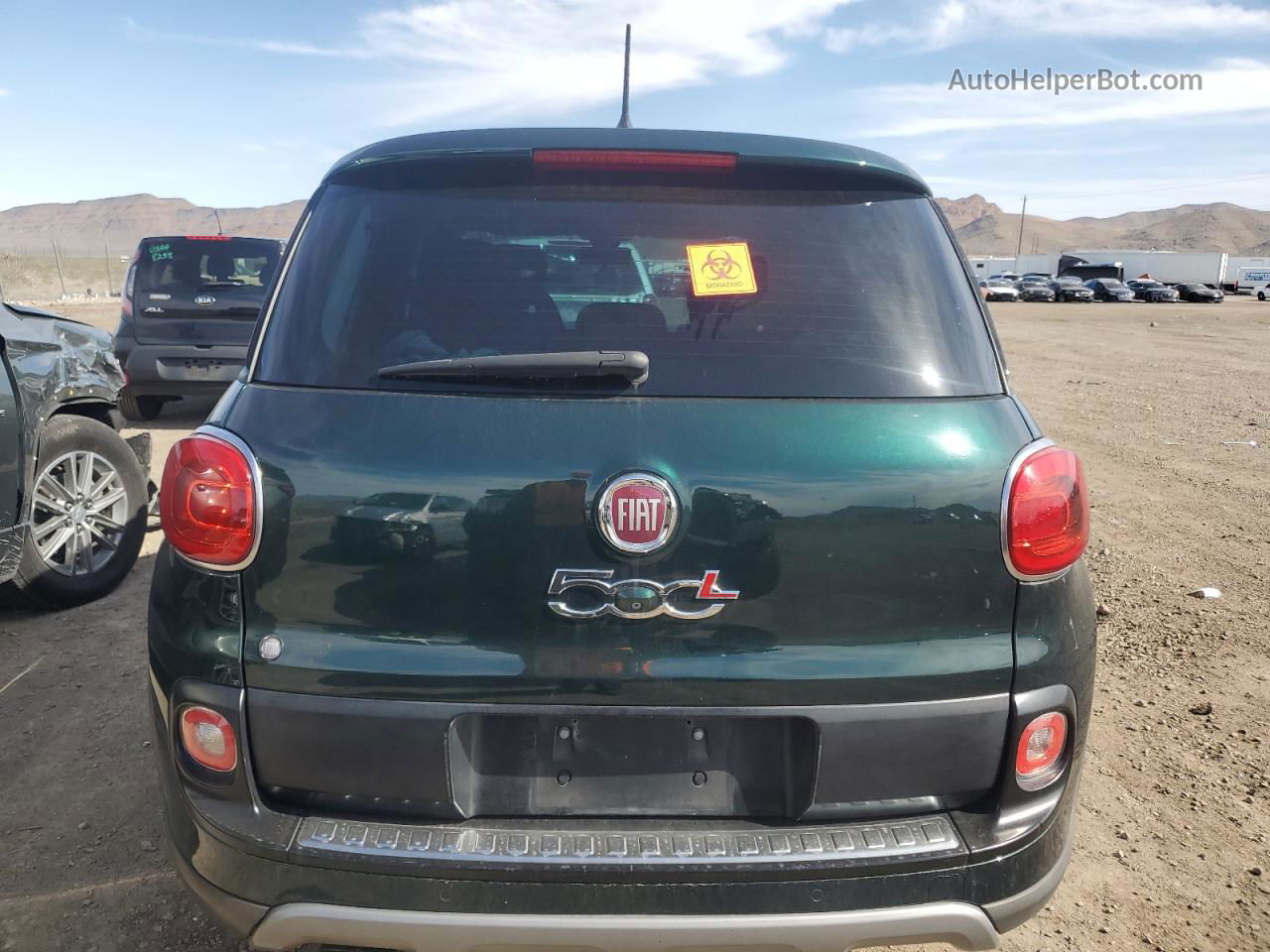 2014 Fiat 500l Trekking Зеленый vin: ZFBCFADH5EZ014712