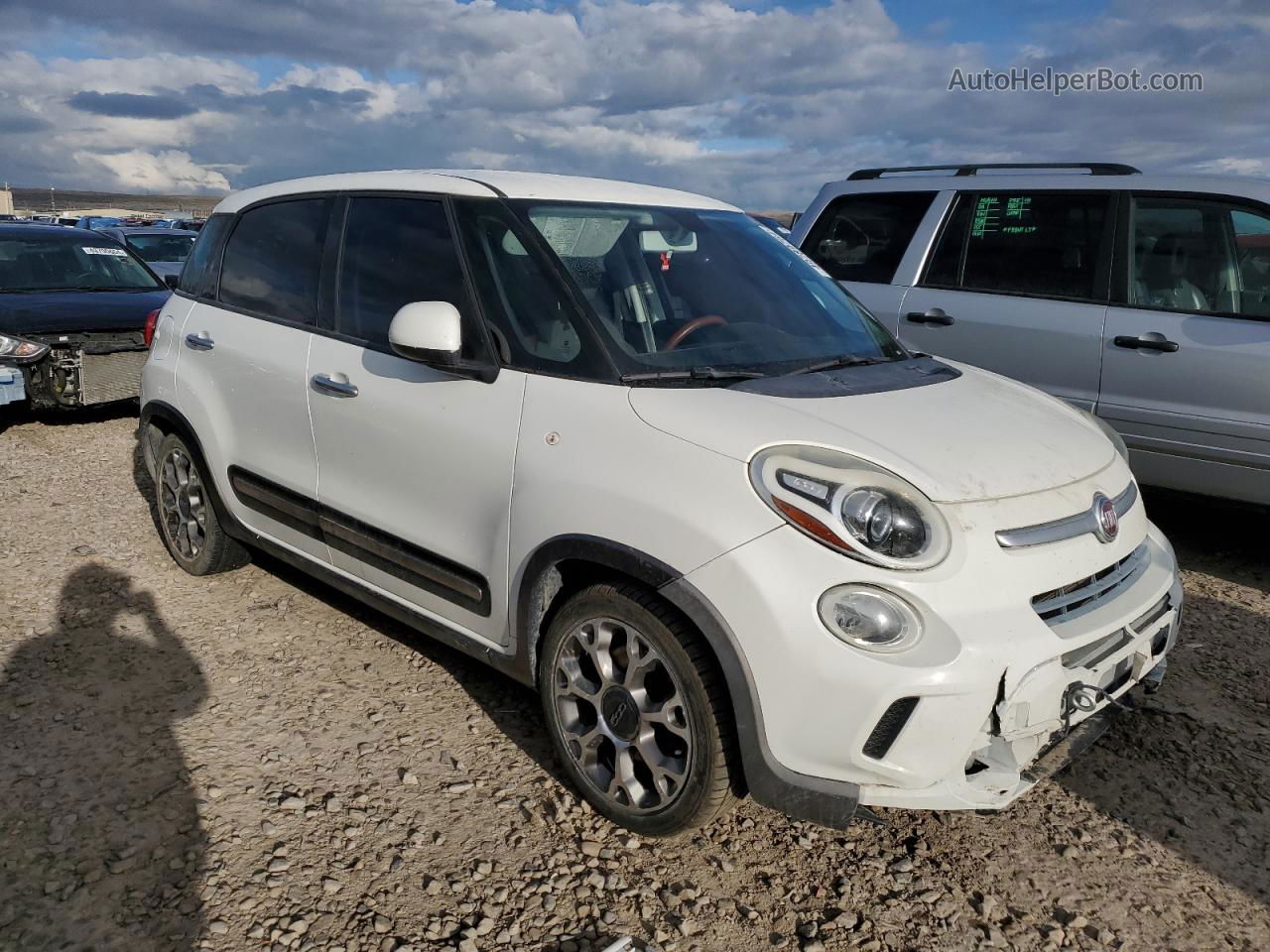 2014 Fiat 500l Trekking White vin: ZFBCFADH5EZ017318