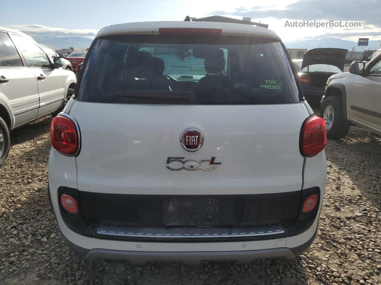 2014 Fiat 500l Trekking White vin: ZFBCFADH5EZ017318