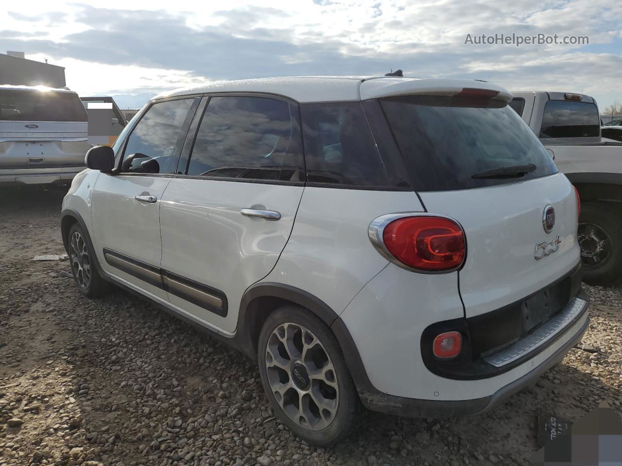 2014 Fiat 500l Trekking White vin: ZFBCFADH5EZ017318