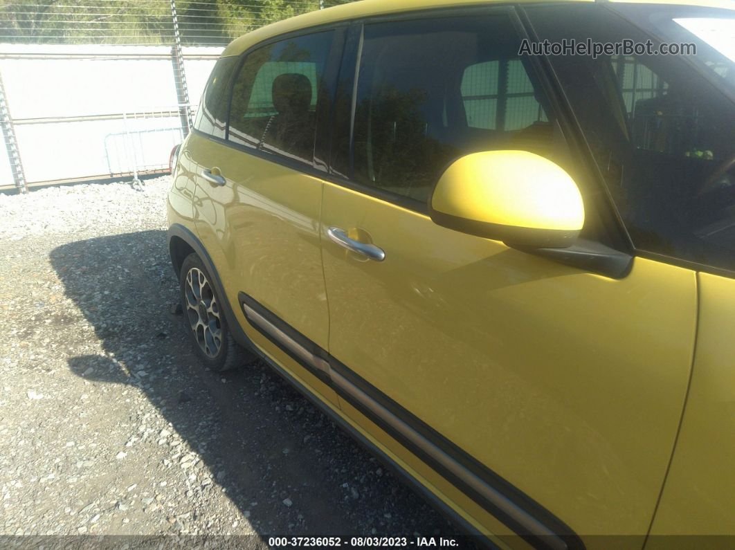 2014 Fiat 500l Trekking Yellow vin: ZFBCFADH6EZ009938