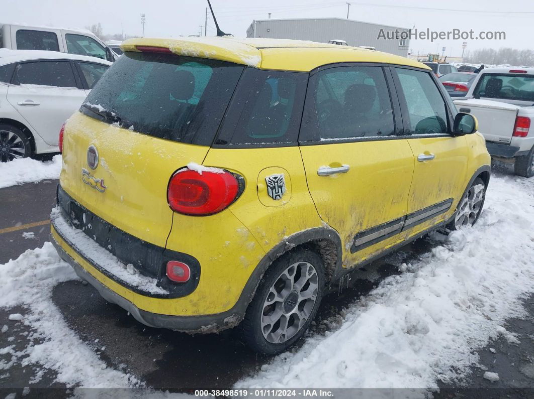 2014 Fiat 500l Trekking Yellow vin: ZFBCFADH6EZ013746