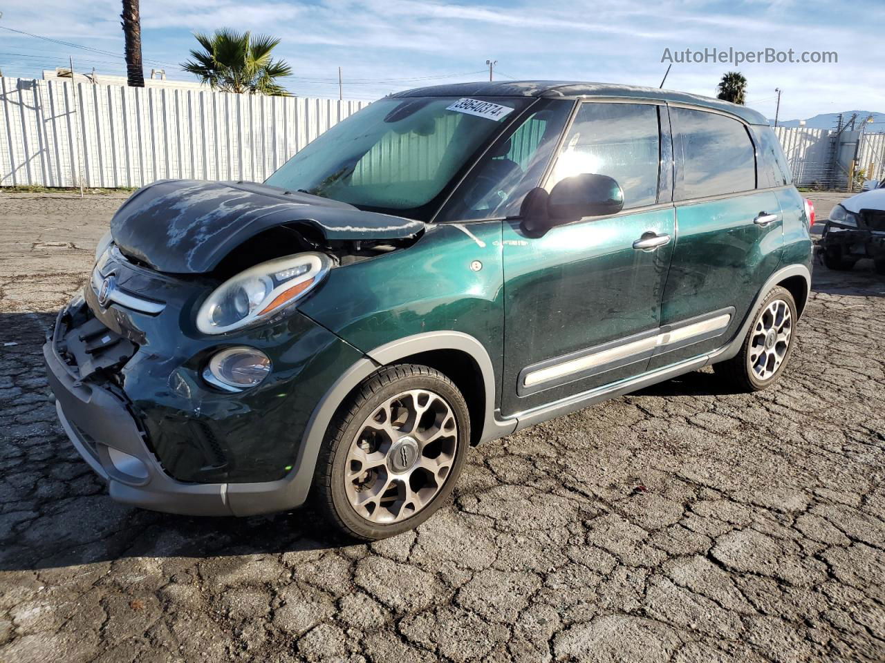 2014 Fiat 500l Trekking Green vin: ZFBCFADH6EZ013987